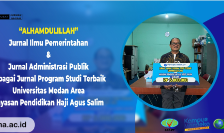Kepala Pusat Jurnal Ilmiah Meraih Penghargaan di Lingkungan Universitas Medan Area